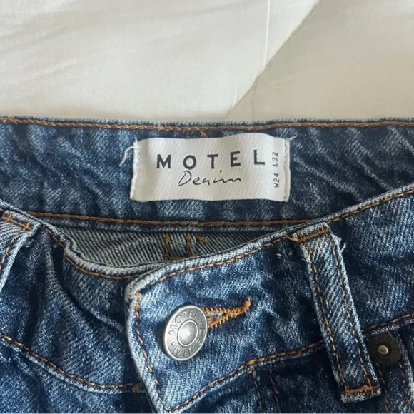 Motel Rocks Blue Denim Jeans - Picture 1 of 3